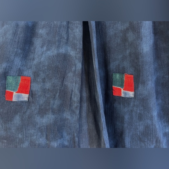 VINTAGE 90S NINO WONG Patchwork Midi Skirt Lagenlook Art To Wear Boho Cottage 1X - Picture 8 of 11